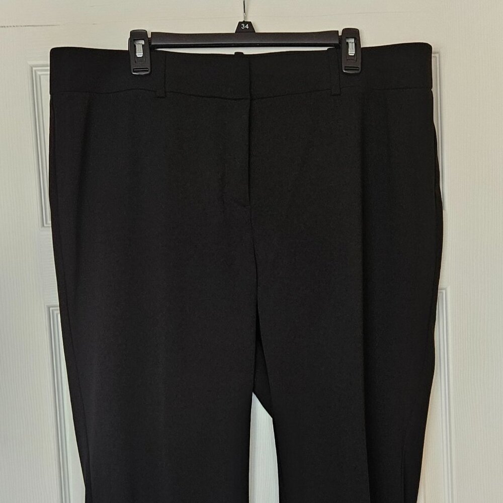 Rafaella The Boot High Rise Dress Pants Womens 18W Black Stretch Career